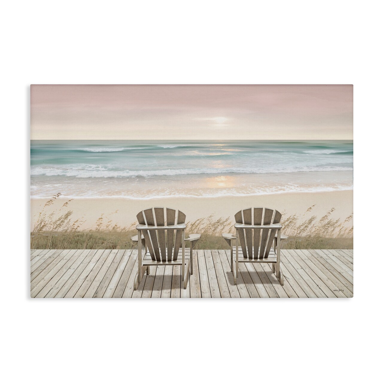 Stupell Industries Watching The Pastel Sunset Canvas, design by Amber Sterling